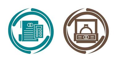 Hochzeit Kosten und Hochzeit Ring Symbol vektor