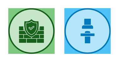 Firewall und Sitz Symbol vektor