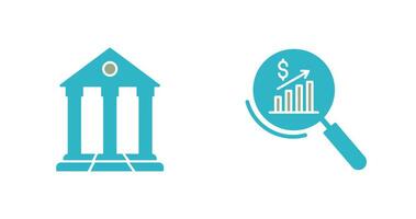 Parthenon und Statistiken Symbol vektor