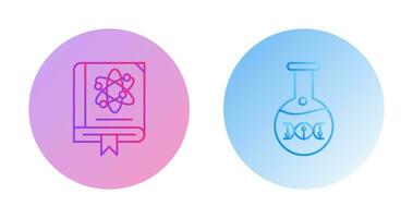 Wissenschaft und DNA Symbol vektor