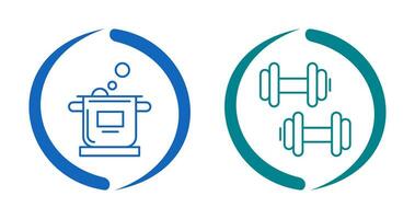 Kochen und Übung Symbol vektor
