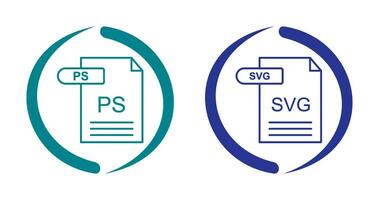 ps und svg Symbol vektor