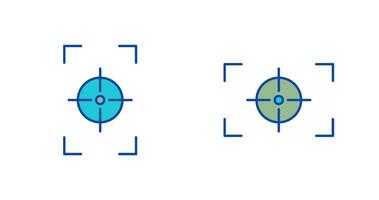 Fokus Vertikale und Fokus horizontal Symbol vektor