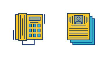 Telefon Anruf und fortsetzen Symbol vektor