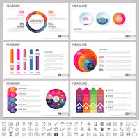 Moderna element av infographics för presentationsmallar för banner vektor