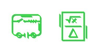 elektrisch Schaltkreis und Formel Symbol vektor