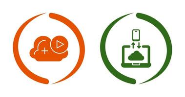 Video und Daten Transfer Symbol vektor