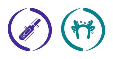 termometer och pannband ikon vektor
