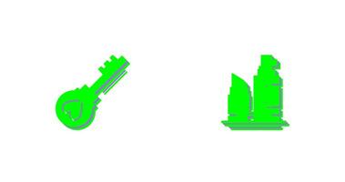 Schlüssel und machen oben Symbol vektor