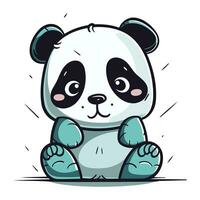 süß Panda Bär im Karikatur Stil. Vektor Illustration zum Kinder.