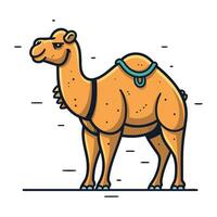 Kamel Symbol. eben Illustration von Kamel Vektor Symbol zum Netz Design