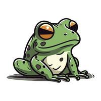 Frosch isoliert auf Weiß Hintergrund. Vektor Illustration. eps 10.