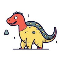 Dinosaurier Gekritzel Linie Symbol. Vektor Illustration. eps 10