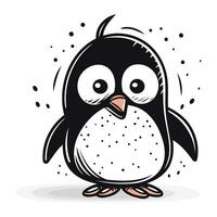 Pinguin Karikatur Design. Tier Zoo Leben Natur Charakter Kindheit und bezaubernd Thema Vektor Illustration