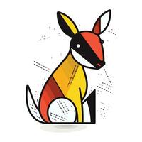 Känguru Symbol. Vektor Illustration von ein Känguru.
