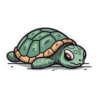 sköldpadda ikon. vektor illustration av en sköldpadda. tecknad serie stil.