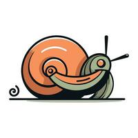 Schnecke Symbol. Karikatur Illustration von Schnecke Vektor Symbol zum Netz Design