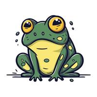 Frosch. Vektor Illustration. isoliert auf ein Weiß Hintergrund.