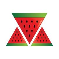 vattenmelon vektor logotyp ikon design
