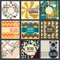 Gammal retro vintage stil design mall vektor