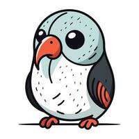Pinguin Symbol. Karikatur Illustration von Pinguin Vektor Symbol zum Netz