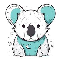 süß Koala Vektor Illustration. süß Karikatur Koala.