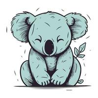 süß Koala. Vektor Illustration von ein Karikatur Koala.
