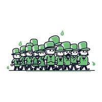 Soldaten von das st. Patricks Tag. Vektor Illustration.