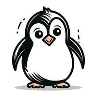 Pinguin Karikatur Design. Vektor Illustration eps10 Grafik.