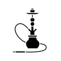 Shisha schwarzes Glyphensymbol vektor