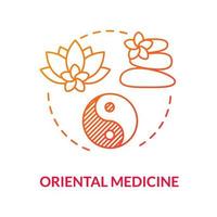 orientalisk medicin konceptikon vektor