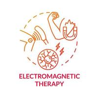 Symbol für das Konzept der elektromagnetischen Therapie vektor