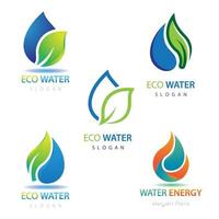 Öko Wasser Logo Bilder vektor