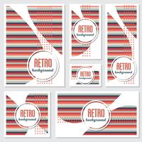 Gammal retro vintage stil design mall vektor