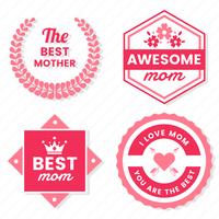 Mother Day Vector etikett för banner