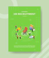 HR-Personal-Recruiting-Management-Konzept vektor