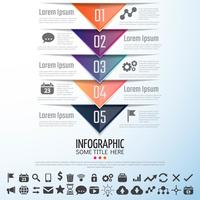 Pfeil Infografiken Designvorlage vektor