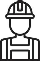 Sicherheit Helm Symbol Symbol Bild Vektor. Illustration von das Kopf Schutz industriell Ingenieur Arbeiter Design Bild vektor