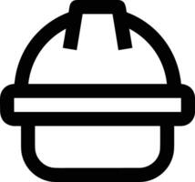 Sicherheit Helm Symbol Symbol Bild Vektor. Illustration von das Kopf Schutz industriell Ingenieur Arbeiter Design Bild vektor