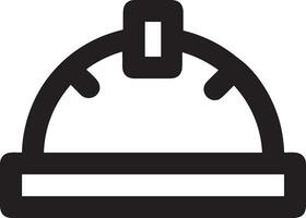 Sicherheit Helm Symbol Symbol Bild Vektor. Illustration von das Kopf Schutz industriell Ingenieur Arbeiter Design Bild vektor