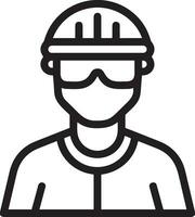 Sicherheit Helm Symbol Symbol Bild Vektor. Illustration von das Kopf Schutz industriell Ingenieur Arbeiter Design Bild vektor