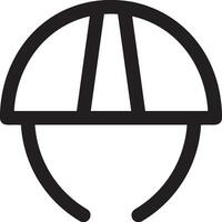 Sicherheit Helm Symbol Symbol Bild Vektor. Illustration von das Kopf Schutz industriell Ingenieur Arbeiter Design Bild vektor