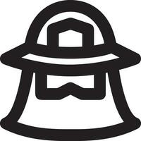 Sicherheit Helm Symbol Symbol Bild Vektor. Illustration von das Kopf Schutz industriell Ingenieur Arbeiter Design Bild vektor