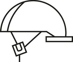 Sicherheit Helm Symbol Symbol Bild Vektor. Illustration von das Kopf Schutz industriell Ingenieur Arbeiter Design Bild vektor