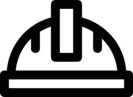 Sicherheit Helm Symbol Symbol Bild Vektor. Illustration von das Kopf Schutz industriell Ingenieur Arbeiter Design Bild vektor