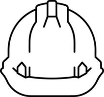 Sicherheit Helm Symbol Symbol Bild Vektor. Illustration von das Kopf Schutz industriell Ingenieur Arbeiter Design Bild vektor