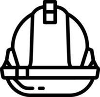 Sicherheit Helm Symbol Symbol Bild Vektor. Illustration von das Kopf Schutz industriell Ingenieur Arbeiter Design Bild vektor