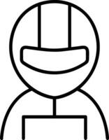 Sicherheit Helm Symbol Symbol Bild Vektor. Illustration von das Kopf Schutz industriell Ingenieur Arbeiter Design Bild vektor