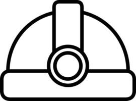 Sicherheit Helm Symbol Symbol Bild Vektor. Illustration von das Kopf Schutz industriell Ingenieur Arbeiter Design Bild vektor