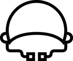 Sicherheit Helm Symbol Symbol Bild Vektor. Illustration von das Kopf Schutz industriell Ingenieur Arbeiter Design Bild vektor